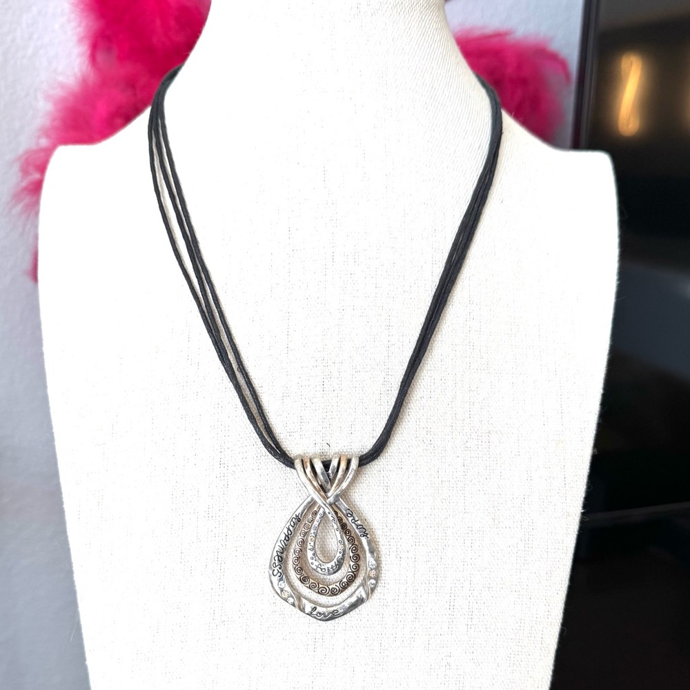 Trisha Waldron Happiness, Love, Hope, Faith Inspirational Necklace